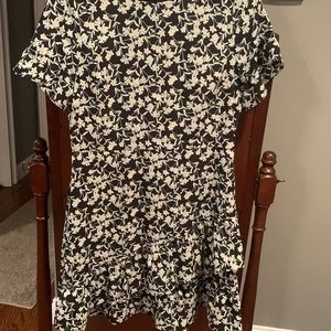 Black floral Banana Republic dress